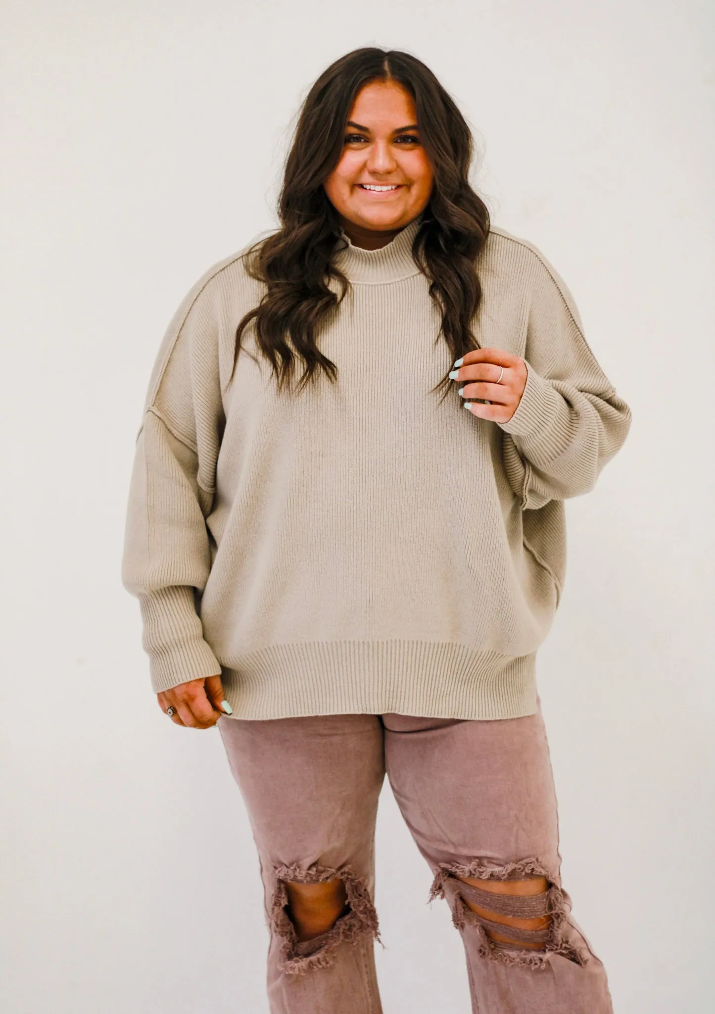 Warm Feelings Here Mocha Sweater