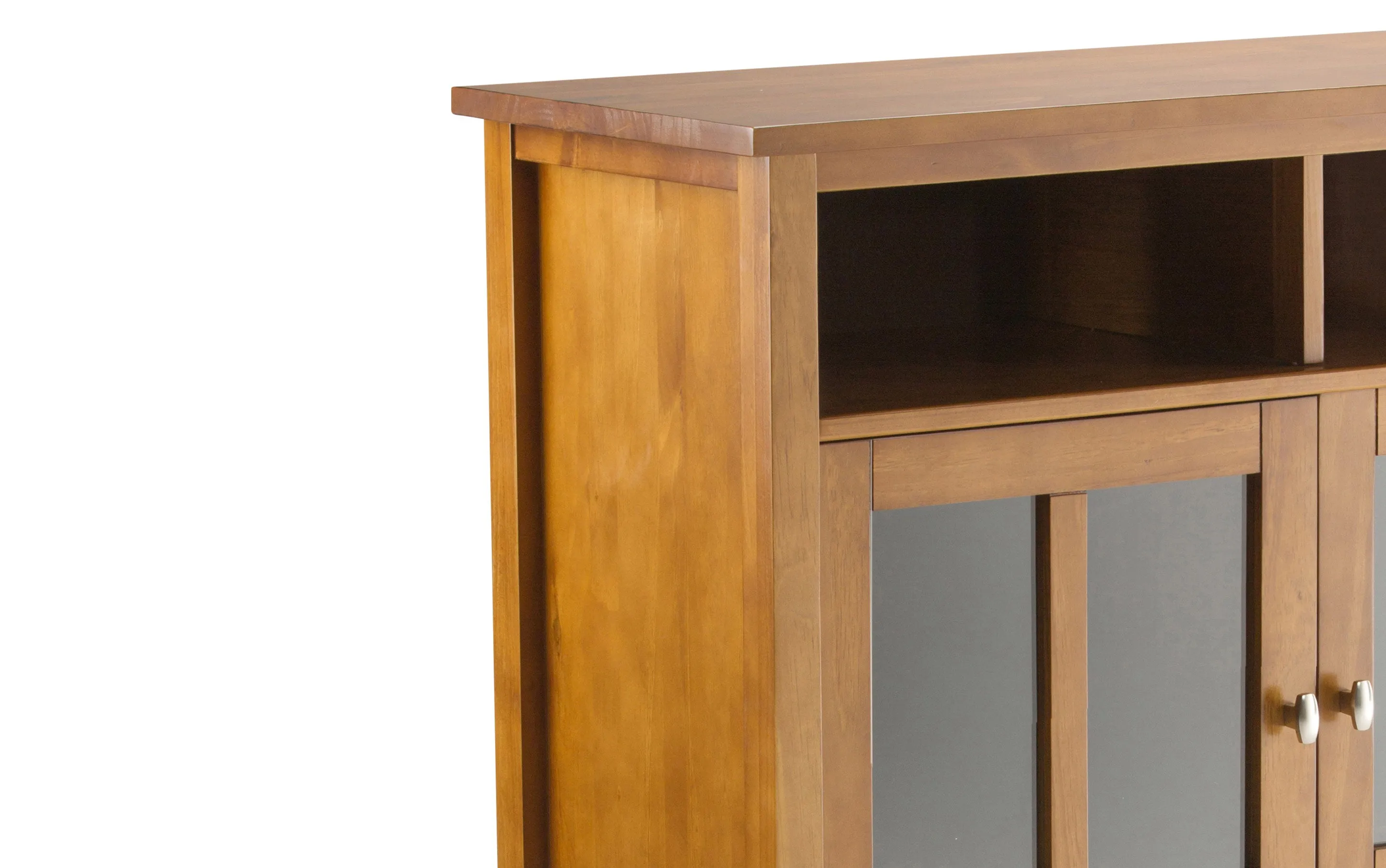Warm Shaker Medium Storage Media Cabinet