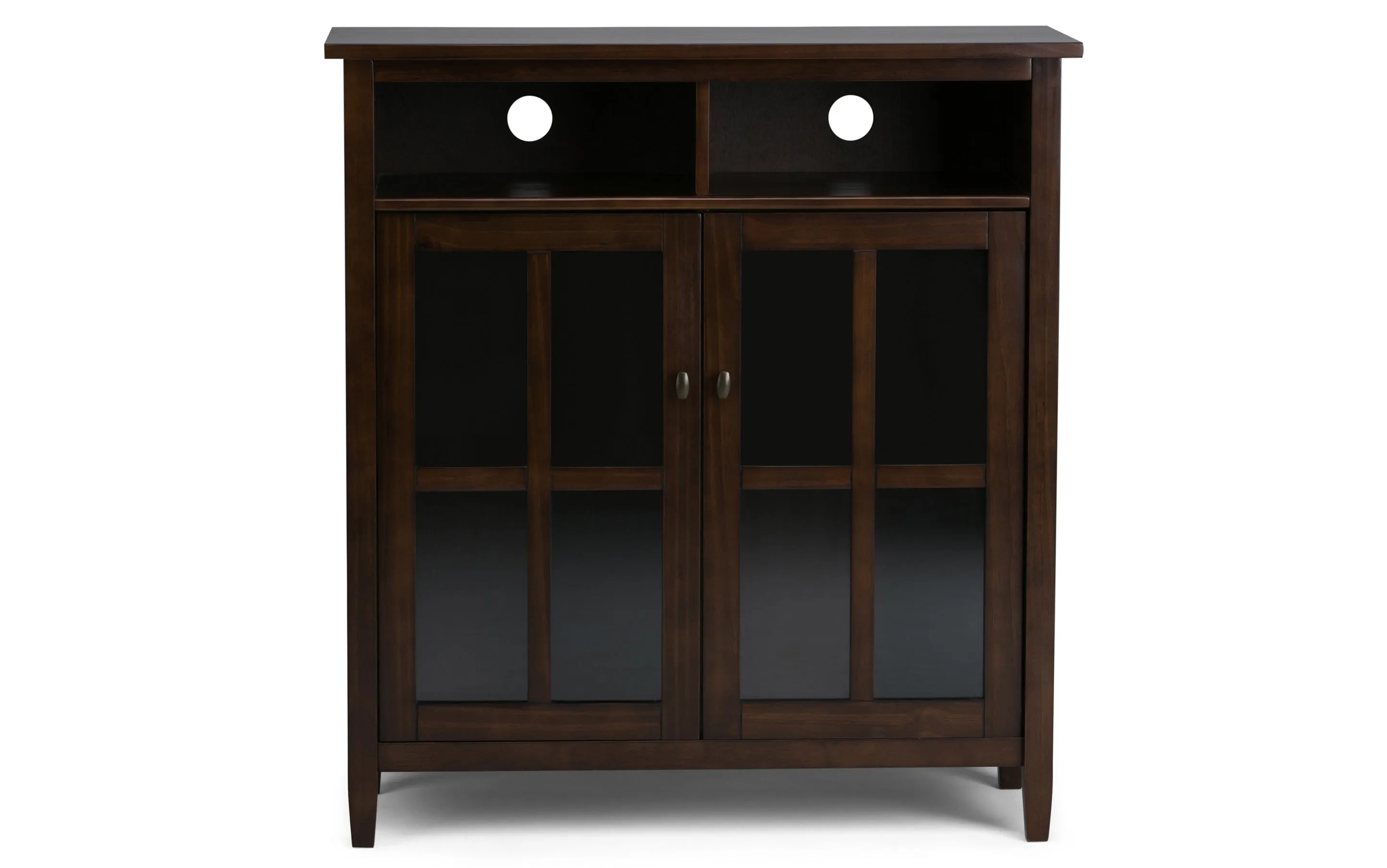 Warm Shaker Medium Storage Media Cabinet