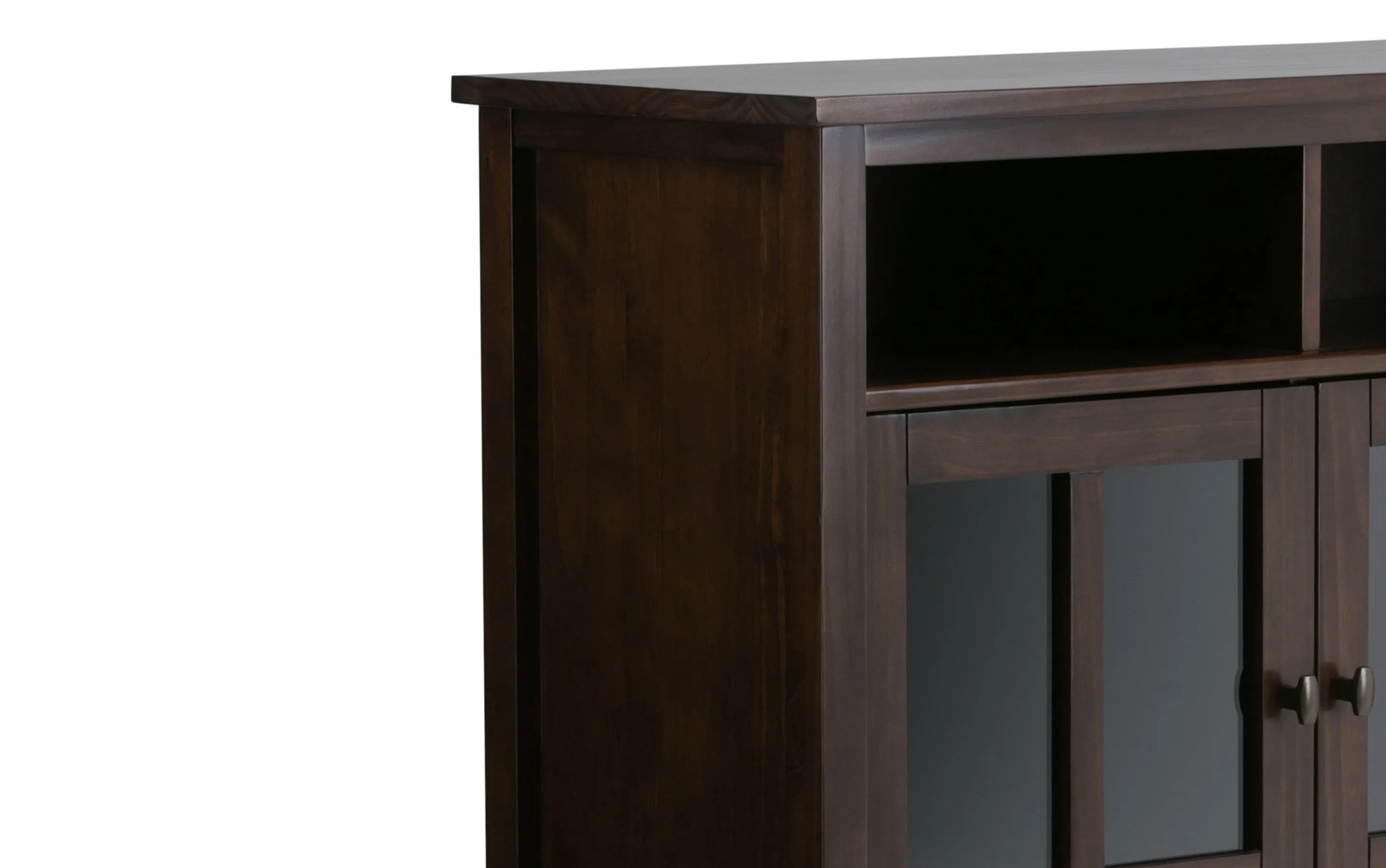 Warm Shaker Medium Storage Media Cabinet