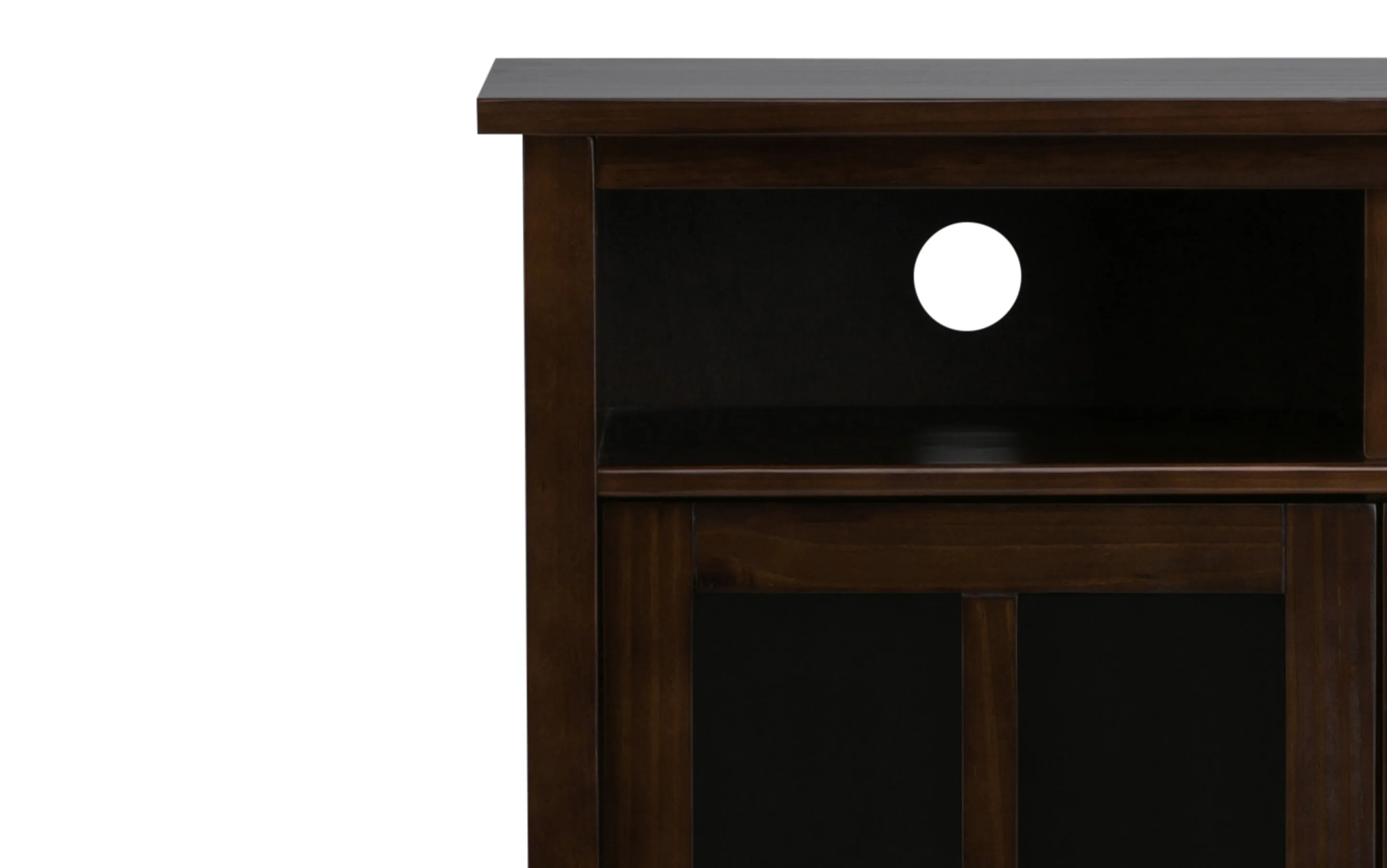 Warm Shaker Medium Storage Media Cabinet