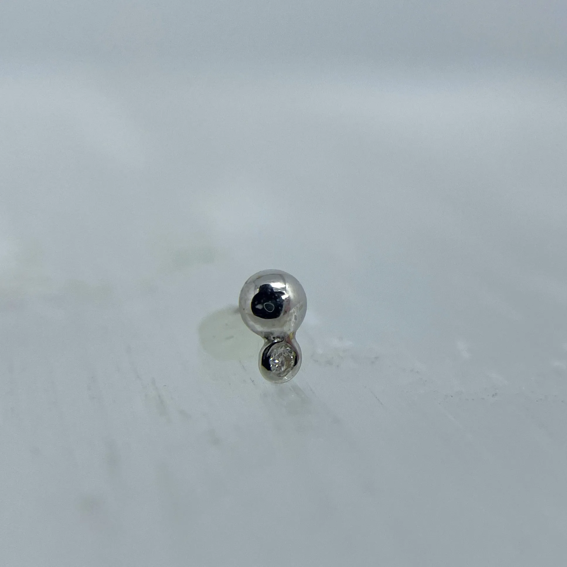 Warm with Diamond Threadless End