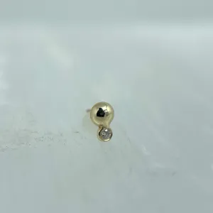 Warm with Diamond Threadless End