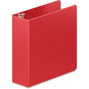 Wilson Jones® Heavy Duty D-Ring Binder with Extra Durable Hinge, 3", Red