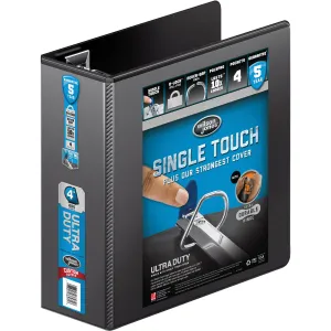 Wilson Jones® Ultra Duty D-Ring View Binder with Extra Durable Hinge, 4", Black