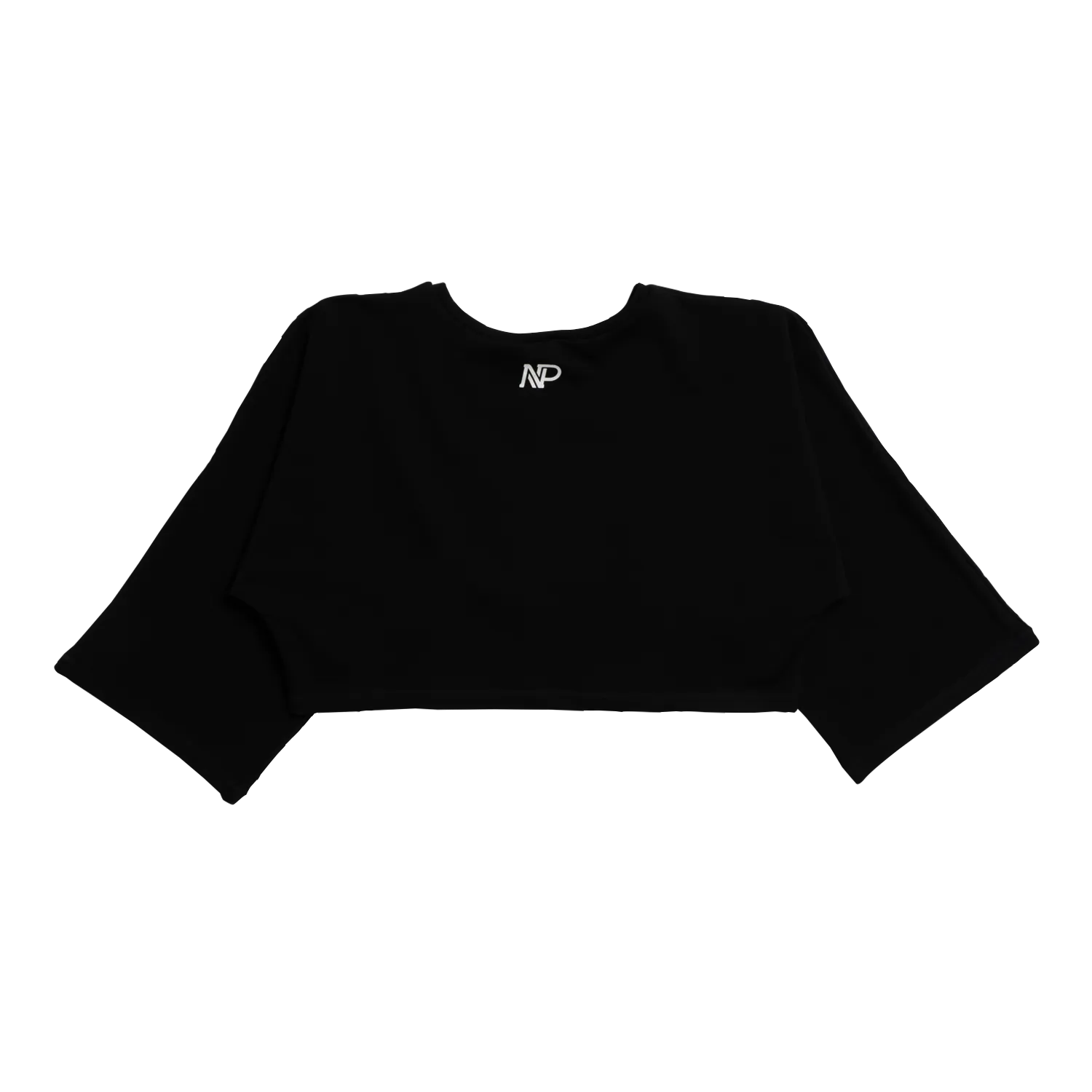 Women's Cropped Terry Cover Up - Black