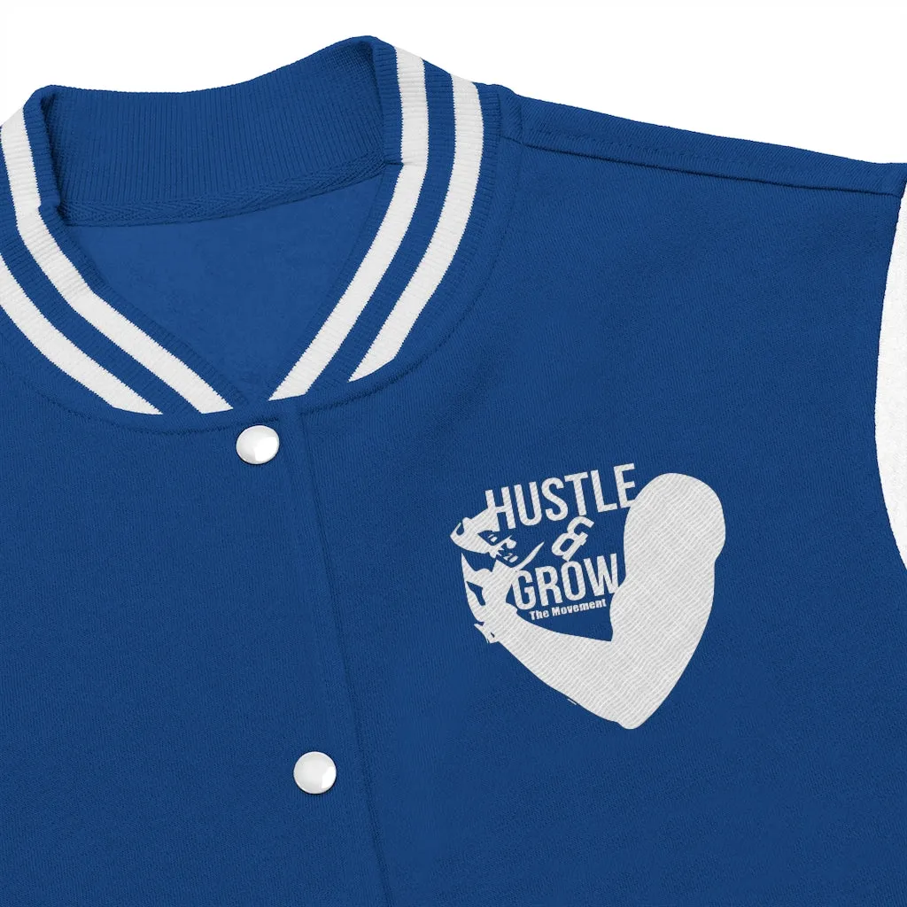 Women's Hustle & Grow Varsity Jacket (True Royal)