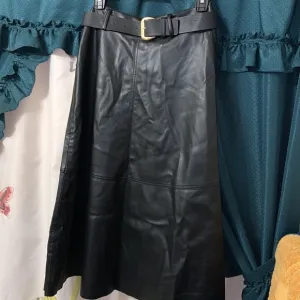 Zara Faux Leather Skirt