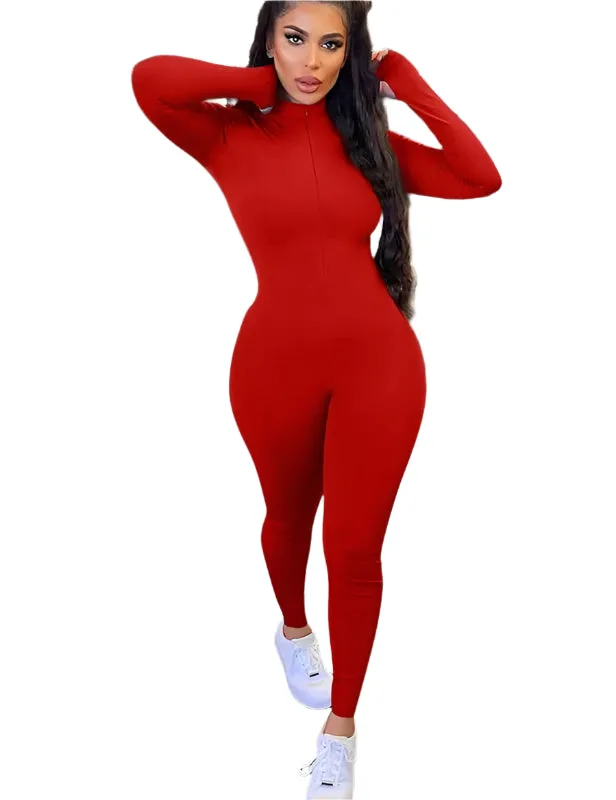 Zip Up Full Body Jumpsuit