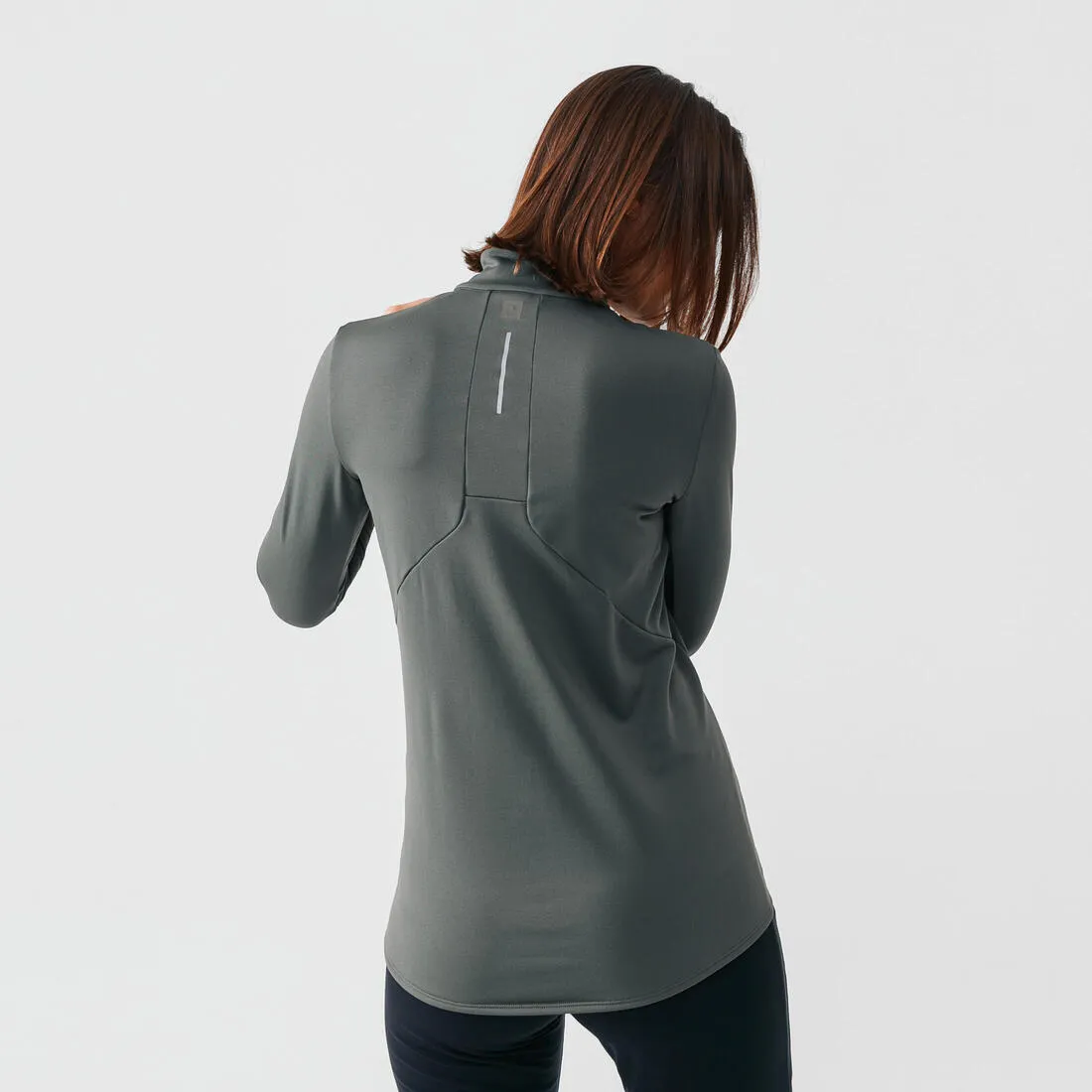 Zip Warm women's long-sleeved running T-shirt